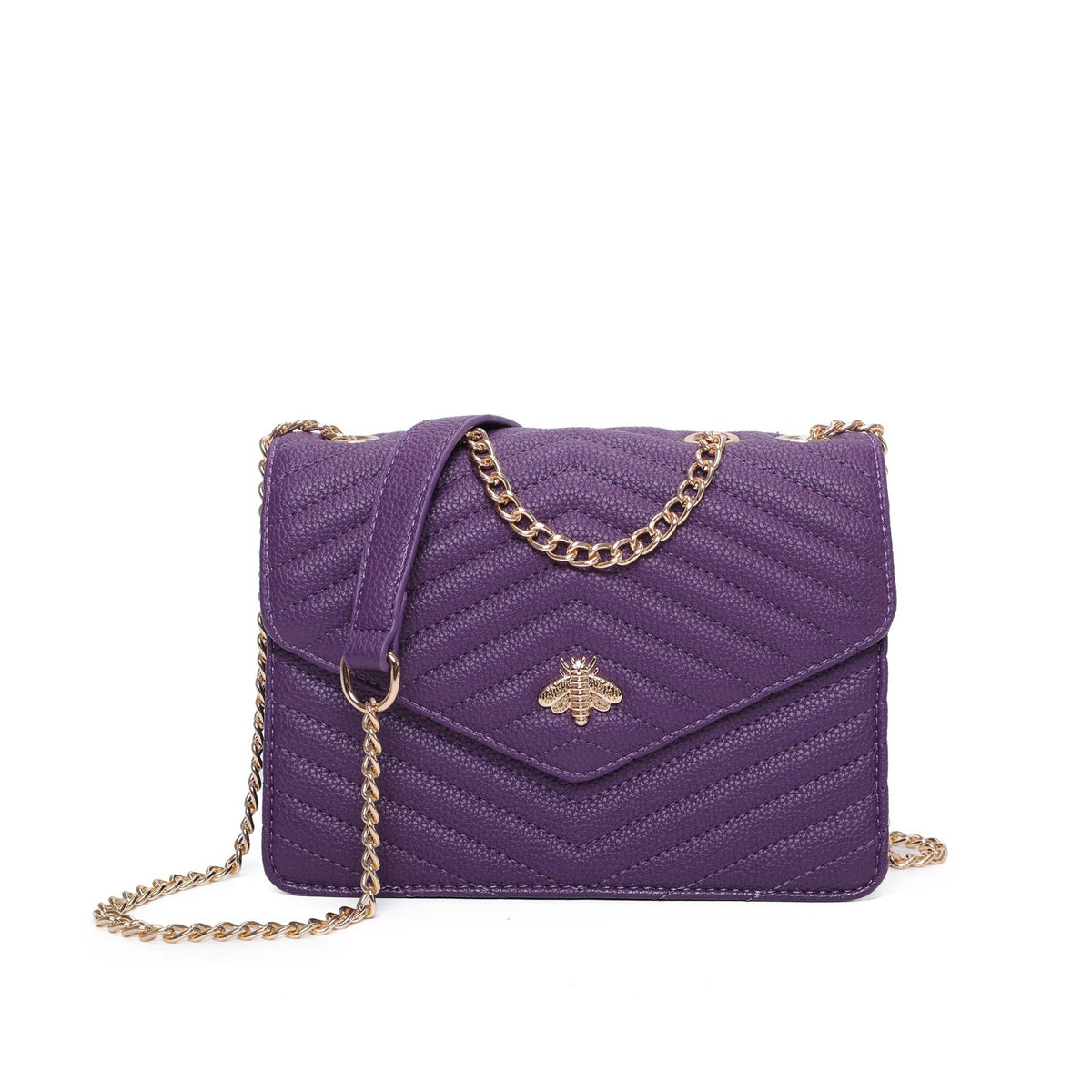 The Bel Bee - Quilted Chain Crossbody Bag