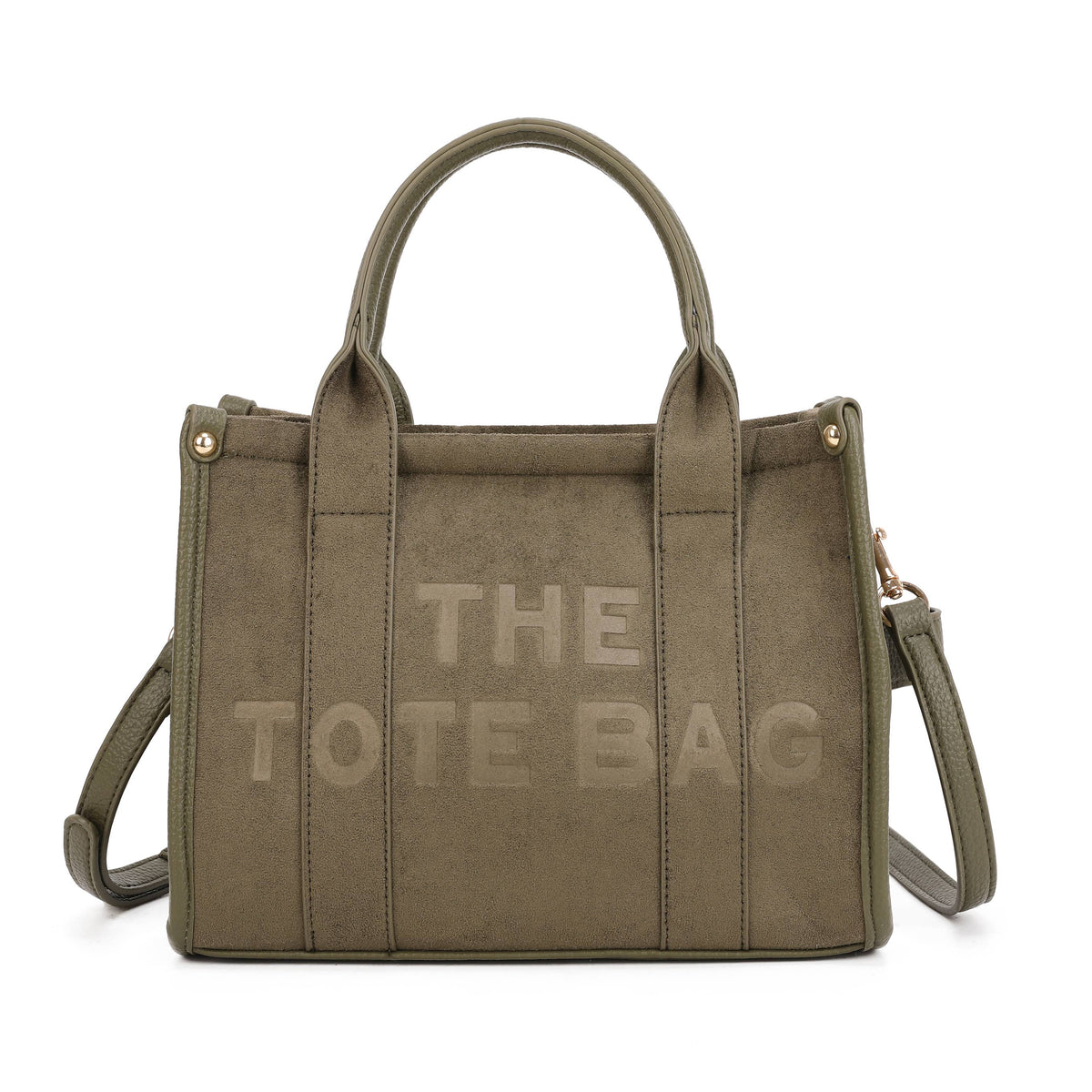 The Belvie Compact Suede Tote Bag
