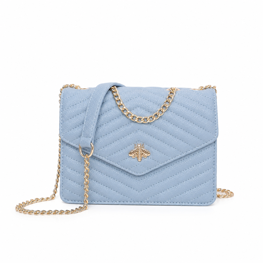 The Bel Bee - Quilted Chain Crossbody Bag