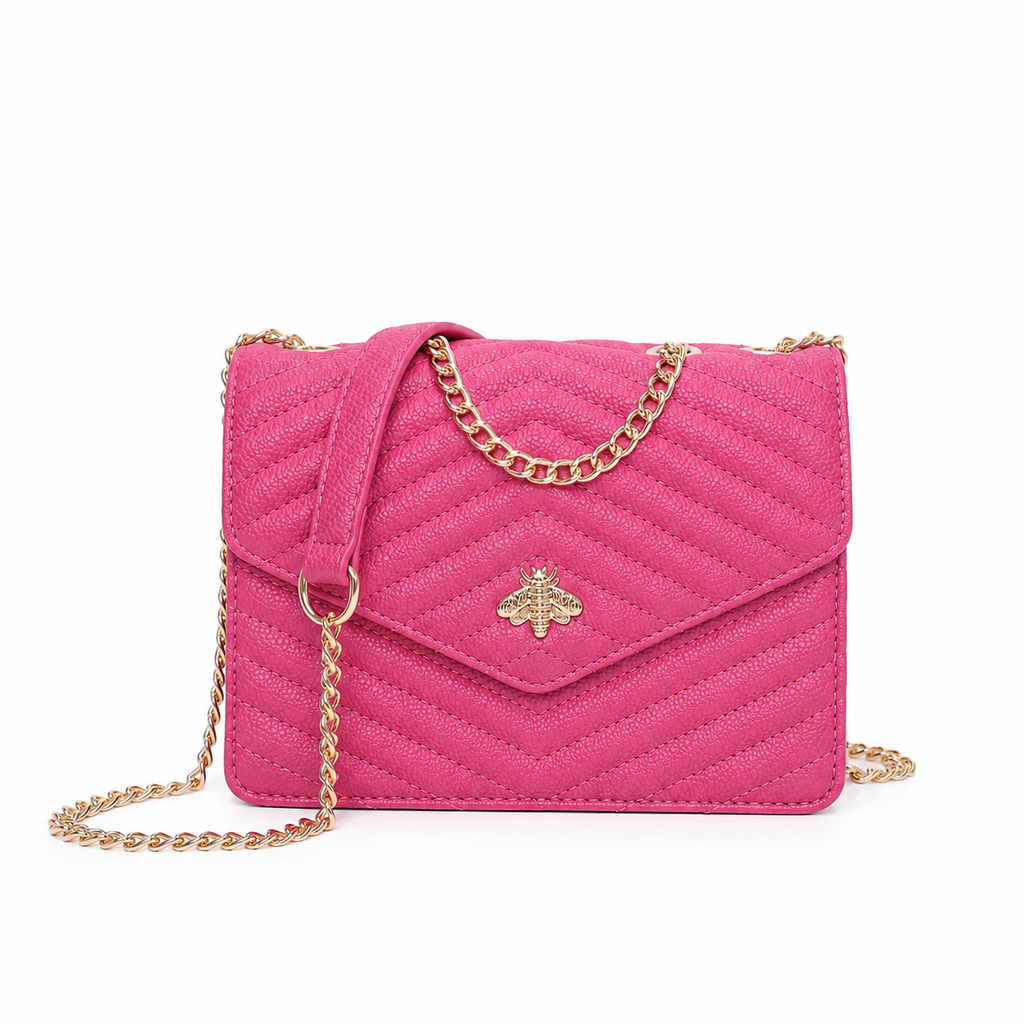 The Bel Bee - Quilted Chain Crossbody Bag