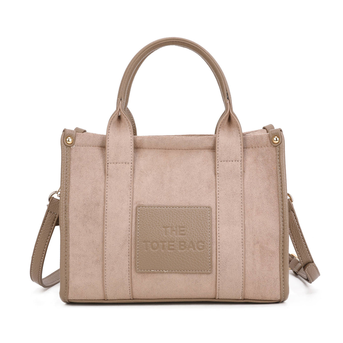The Belvie Compact Suede Tote Bag