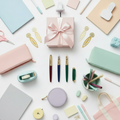 Rainbow Ball Scoop Pastel Stationery Gift Box